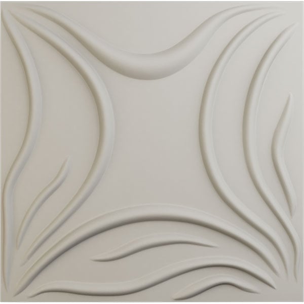 19 5/8"W x 19 5/8"H Savannah EnduraWall Decorative 3D Wall Panel, UltraCover Satin Blossom White (Covers 2.67 Sq. Ft.)