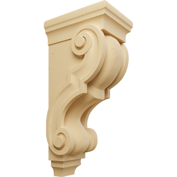 5"W x 6 3/4"D x 14"H Large Traditional Wood Corbel