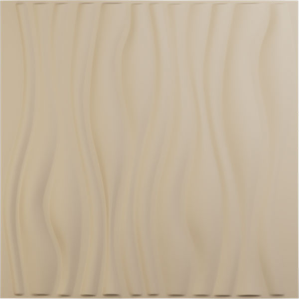 19 5/8"W x 19 5/8"H Leandros EnduraWall Decorative 3D Wall Panel, UltraCover Satin Smokey Beige (Covers 2.67 Sq. Ft.)