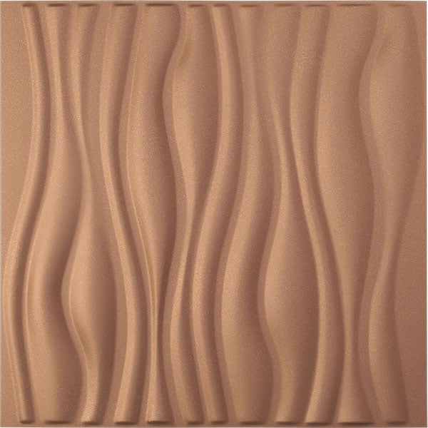 19 5/8"W x 19 5/8"H Leandros EnduraWall Decorative 3D Wall Panel, Aged Copper (Covers 2.67 Sq. Ft.)