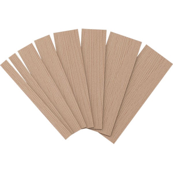 Adjustable Wood Slat Wall Panel Sample Kit (contains 8 slats total)