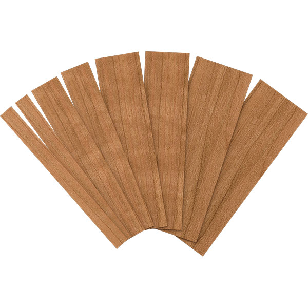 12"L x 1/4"T Adjustable Wood Slat Wall Panel Sample Kit, Cherry (contains 8 slats total)