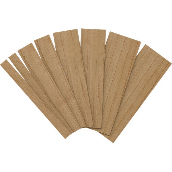 12"L x 1/4"T Adjustable Wood Slat Wall Panel Sample Kit, Maple (contains 8 slats total)