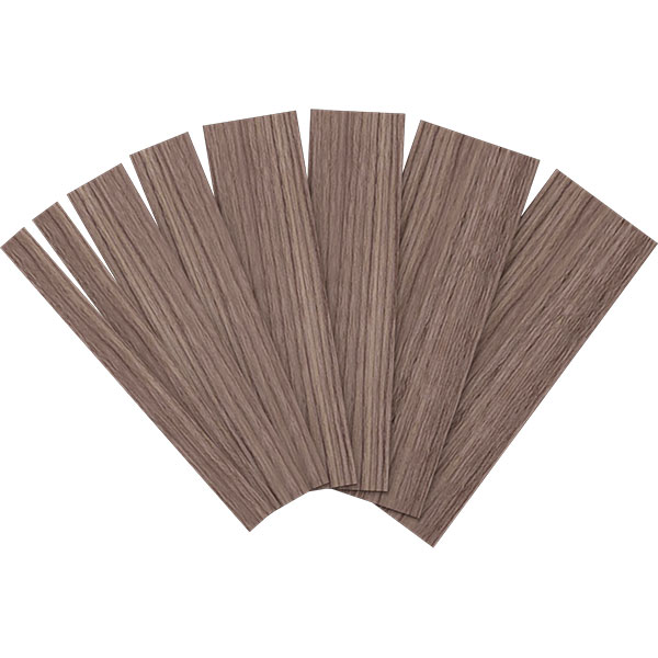 12"L x 1/4"T Adjustable Wood Slat Wall Panel Sample Kit, Walnut (contains 8 slats total)
