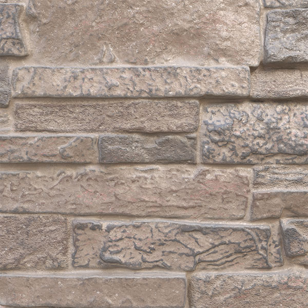 9"W x 8"H SAMPLE - Acadia Ledge Stacked Stone, Faux Stone Siding Panel, Polermo
