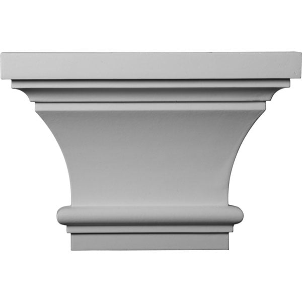 13"W x 8 7/8"H x 4"P Classic Capital (Fits Pilasters up to 7"W x 1"D)