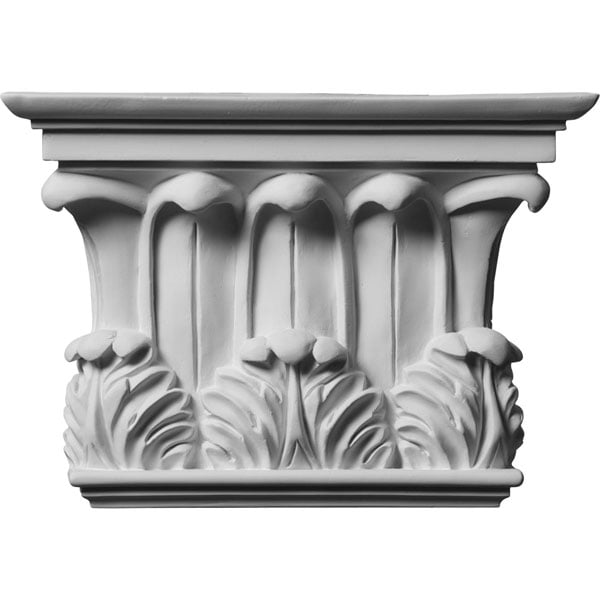 10 3/4"W x 7 5/8"H x 2 3/4"P Temple of Winds Capital (Fits Pilasters up to 7 3/8"W x 1 1/8"D)