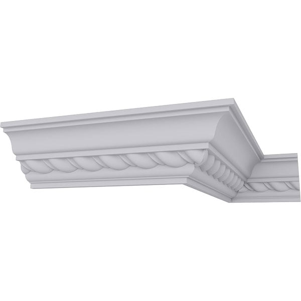 1 7/8"H x 1 7/8"P x 2 3/4"F x 94 1/2"L, (1" Repeat) Classic Roped Crown Moulding