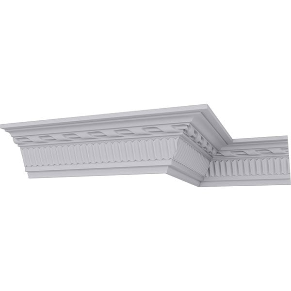 SAMPLE - 2 3/4"H x 3"P x 4 1/2"F x 12"L, (1 7/8" Repeat) Modern Valeriano Rope Crown Moulding