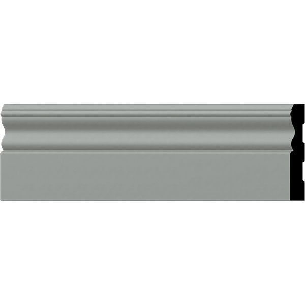 4 1/8"H x 5/8"P x 94 1/2"L Smooth Classic Panel Moulding