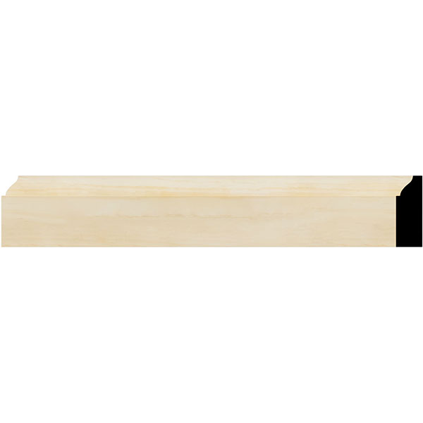 SAMPLE - WM947 3/8"D x 1 1/4"W x 6"L Americraft Solid Hardwood Stain Grade Colonial Stop Moulding, Pine
