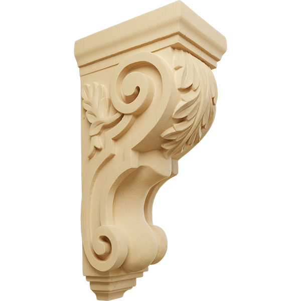 5"W x 7"D x 14"H Large Traditional Acanthus Corbel