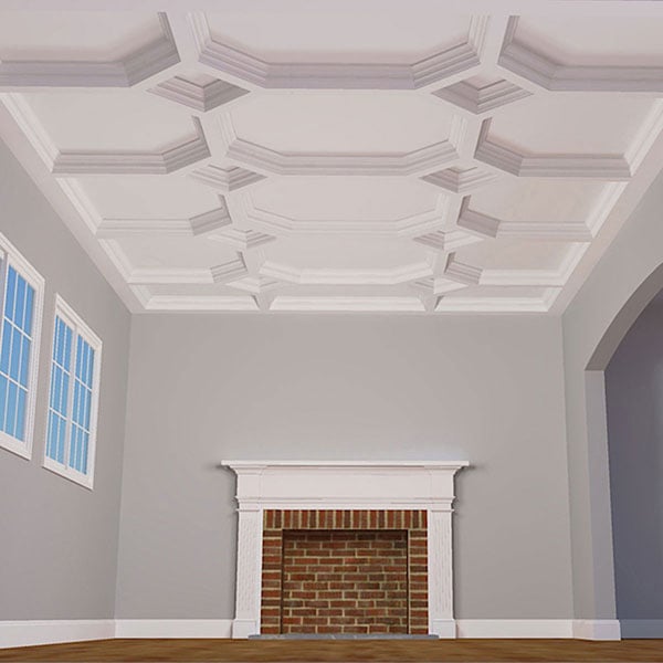 DIY Coffered Ceiling Kit | Diamond Intersections