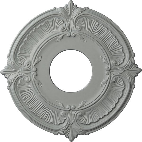 12 3/4"OD x 4"ID x 1/2"P Attica Ceiling Medallion (Fits Canopies up to 3 1/2")