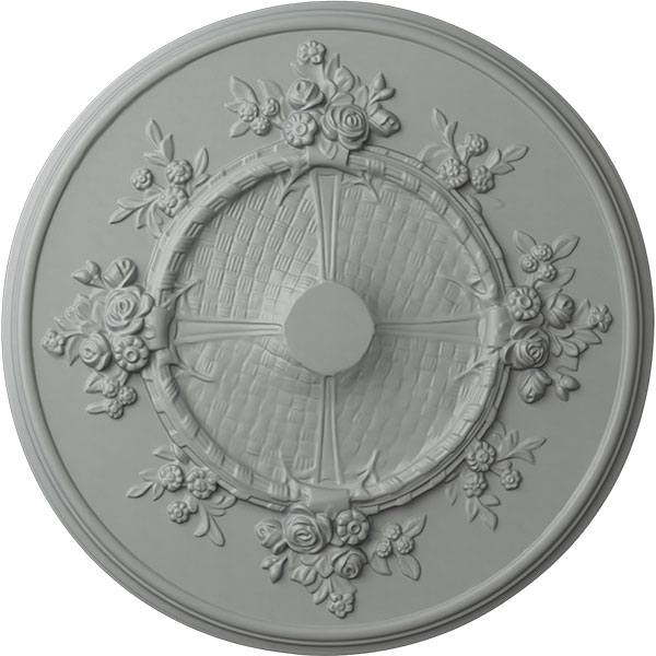 27"OD x 1 1/8"P Flower Ceiling Medallion (Fits Canopies up to 3 7/8")