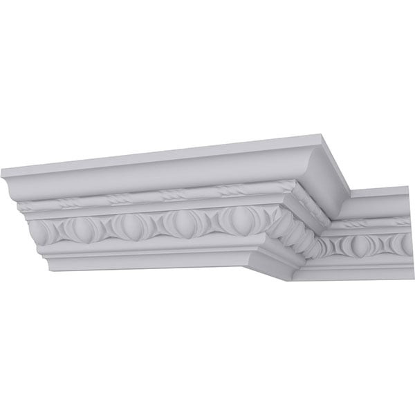 3 3/4"H x 3 7/8"P x 5 3/8"F x 94 1/4"L, (2 3/8" Repeat), Jackson Egg and Dart Crown Moulding