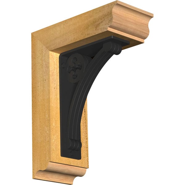 Crawley Traditional Ironcrest Rustic Timber Wood Bracket