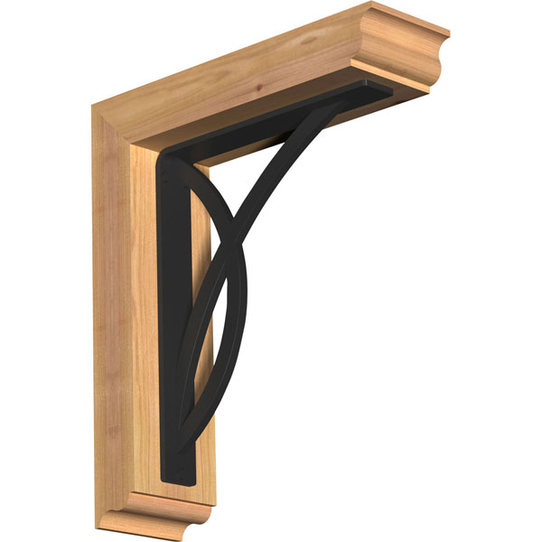 Miller Traditional Ironcrest Rustic Timber Wood Bracket