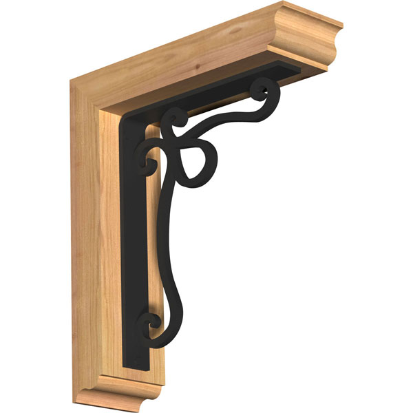 Orleans Traditional Ironcrest Rustic Timber Wood Bracket
