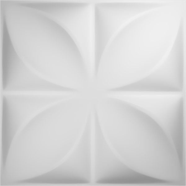 19 5/8"W x 19 5/8"H Alexa EnduraWall Decorative 3D Wall Panel, White
