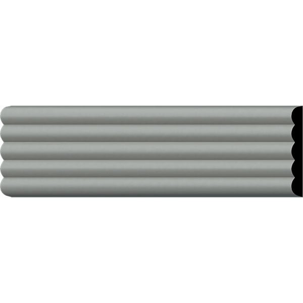 SAMPLE - 3"H x 3/8"P x 12"L Fluted Panel Panel Moulding