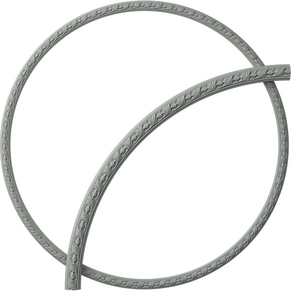 59 3/8"OD x 55 1/8"ID x 2 1/8"W x 7/8"P Milton Ceiling Ring (1/4 of complete circle)