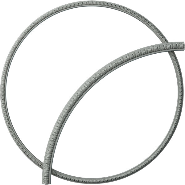 75 5/8"OD x 70 7/8"ID x 2 3/8"W x 1 1/4"P Nexus Ceiling Ring (1/4 of complete circle)