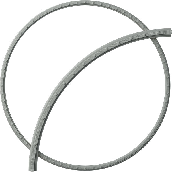 41 3/4"OD x 39 3/8"ID x 1 1/4"W x 3/4"P Seville Ceiling Ring (1/4 of complete circle)