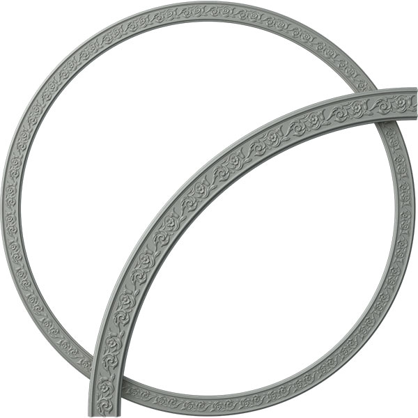 87 3/8"OD x 78 3/4"ID x 4 3/8"W x 3/4"P Aberdeen Ceiling Ring (1/4 of complete circle)