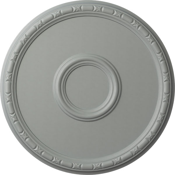 19 3/4"OD x 1 3/8"P Odessa Bead & Barrel Ceiling Medallion (Fits Canopies up to 5")