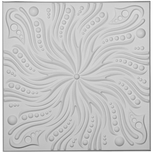 24"W x 24"H x 5/8"P Swirl Ceiling Tile