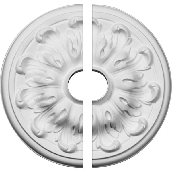 7 7/8"OD x 1 1/2"ID x 1/4"P Millin Ceiling Medallion, Two Piece (Fits Canopies up to 2")