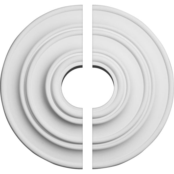 13 1/4"OD x 3 1/2"ID x 1/2"P Classic Ceiling Medallion, Two Piece (Fits Canopies up to 4 1/8")