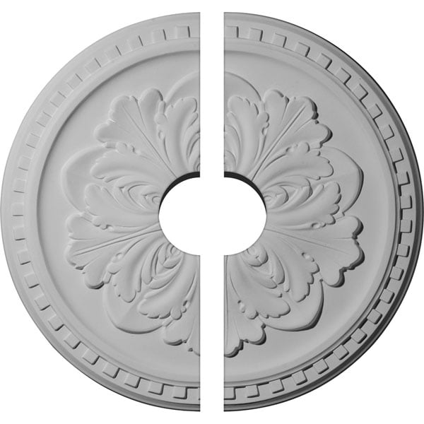 16 7/8"OD x 3 1/2"ID x 5/8"P Emeryville Ceiling Medallion, Two Piece (Fits Canopies up to 3 1/2")