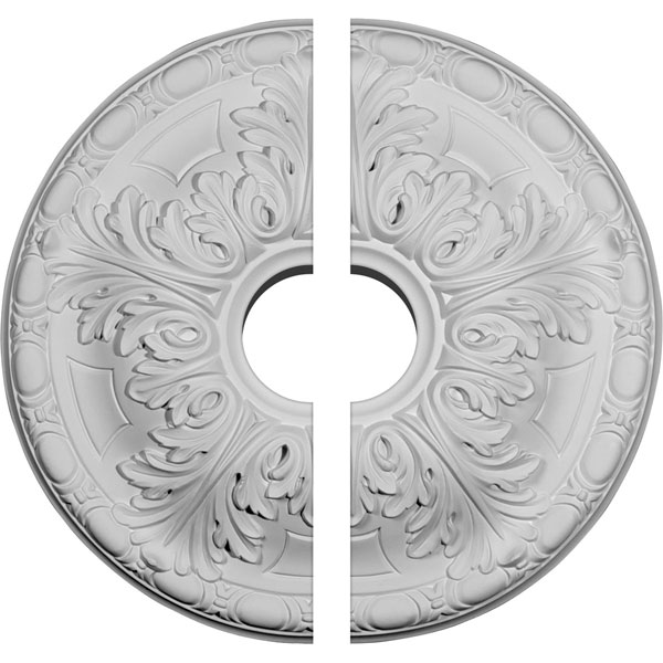 15 3/4"OD x 3 1/2"ID x 5/8"P Granada Ceiling Medallion, Two Piece (Fits Canopies up to 4 1/4")