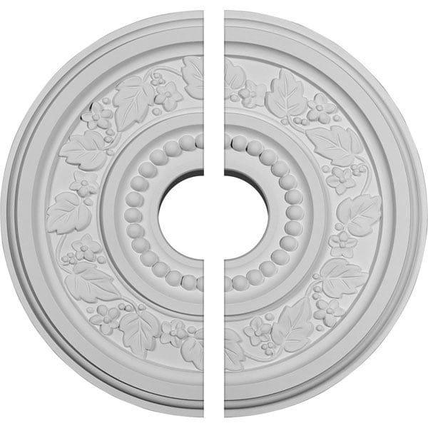 16 1/8"OD x 3 1/2"ID x 5/8"P Marseille Ceiling Medallion, Two Piece (Fits Canopies up to 4 1/4")