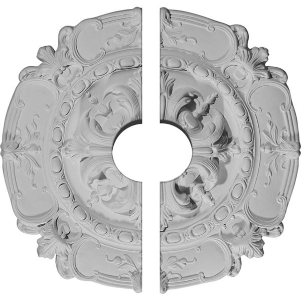 16 1/2"OD x 3 1/2"ID x 2 3/8"P Southampton Ceiling Medallion, Two Piece (Fits Canopies up to 3 1/2")