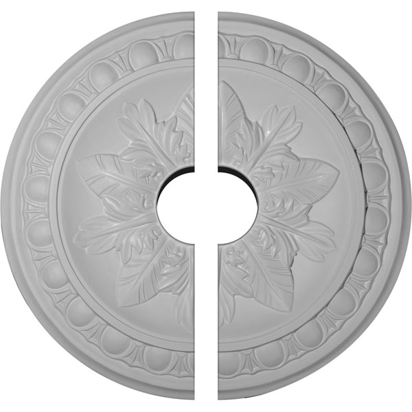 17 3/4"OD x 3 1/2"ID x 1 1/8"P Exeter Ceiling Medallion, Two Piece (Fits Canopies up to 3 1/2")