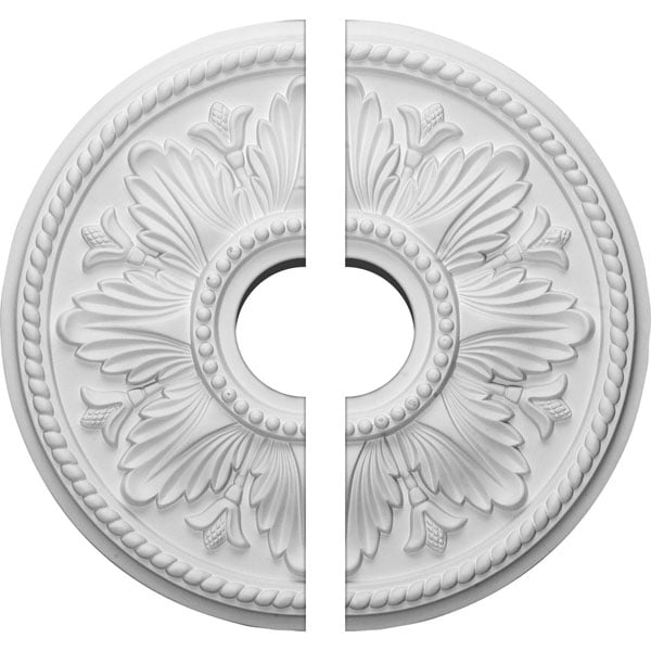 18"OD x 3 1/2"ID x 1 3/4"P Edinburgh Ceiling Medallion, Two Piece (Fits Canopies up to 5 1/4")