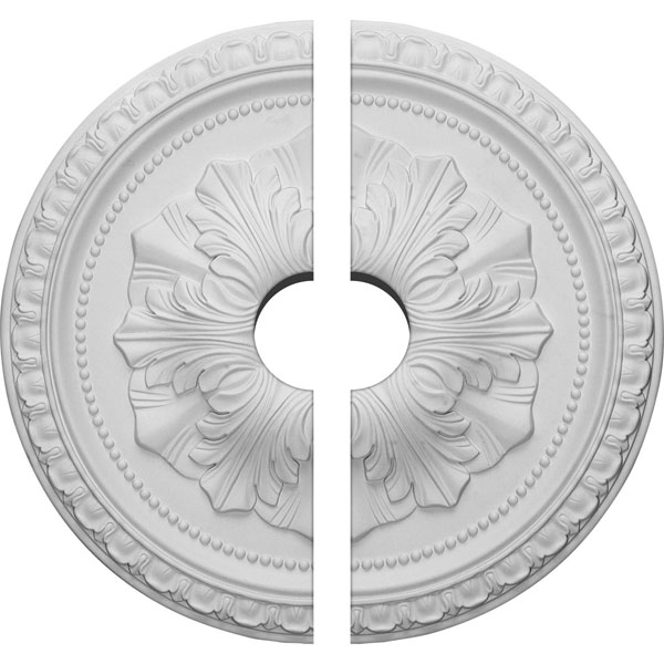 18"OD x 3 1/2"ID x 1 3/8"P Richmond Ceiling Medallion, Two Piece (Fits Canopies up to 3 1/2")