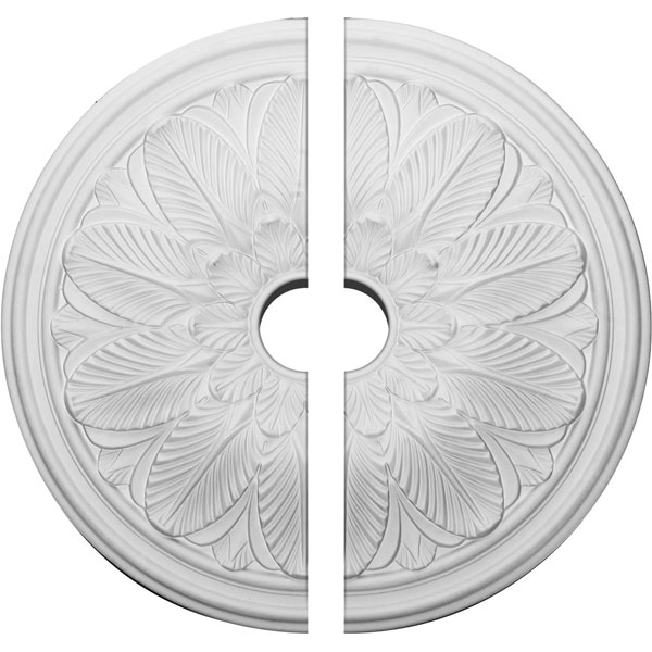 22 5/8"OD x 3 1/2"ID x 1 3/4"P Bordeaux Ceiling Medallion, Two Piece (Fits Canopies up to 3 1/2")