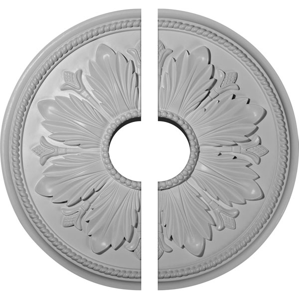 23 5/8"OD x 5 1/2"ID x 1 1/2"P Kaya Ceiling Medallion, Two Piece (Fits Canopies up to 5 1/2")