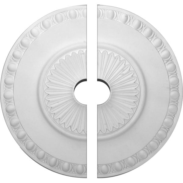 23 1/2"OD x 3 1/2"ID x 3 1/4"P Lyon Ceiling Medallion, Two Piece (Fits Canopies up to 3 5/8")