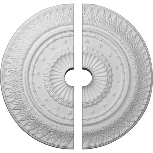 26 5/8"OD x 3 1/2"ID x 2 1/4"P Christopher Ceiling Medallion, Two Piece (Fits Canopies up to 3 1/2")