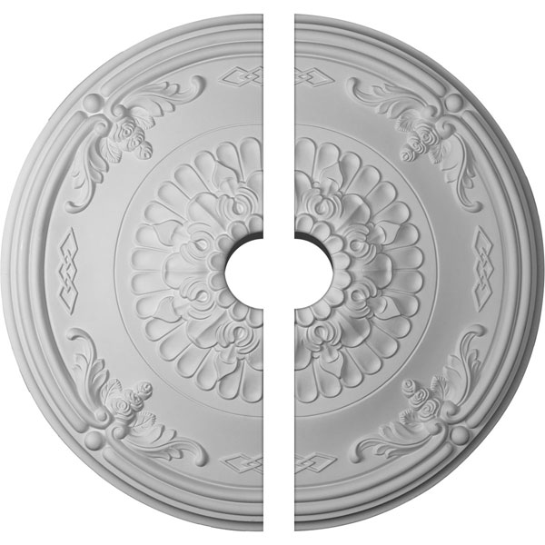 26 1/4"OD x 4"ID x 3 1/4"P Athens Ceiling Medallion, Two Piece (Fits Canopies up to 4")