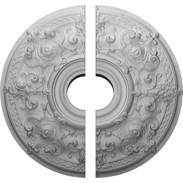 28 1/8"OD x 6"ID x 1 3/4"P Oslo Ceiling Medallion, Two Piece (Fits Canopies up to 10 1/2")