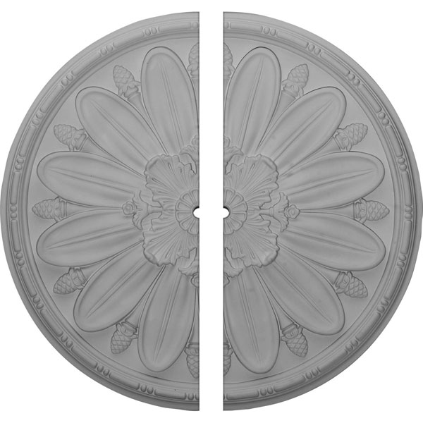 29 7/8"OD x 1"ID x 1 3/8"P Fairfax Ceiling Medallion, Two Piece (Fits Canopies up to 1")
