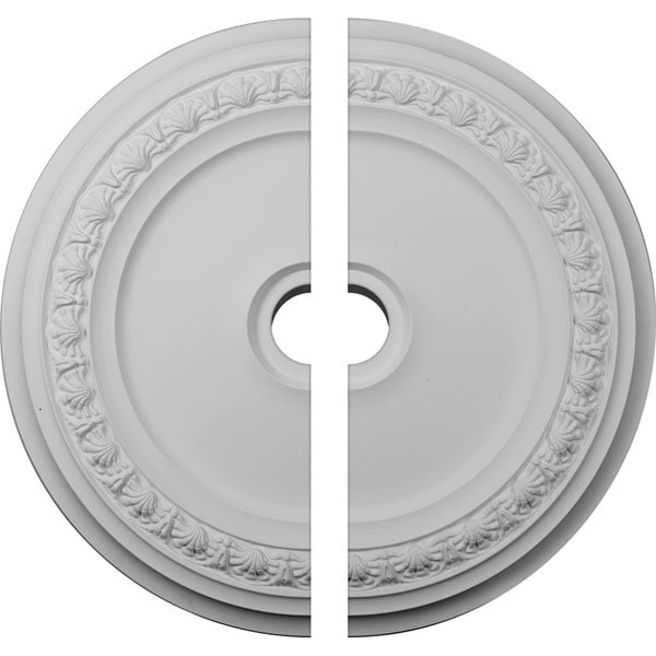 31 1/8"OD x 4"ID x 1 1/2"P Carlsbad Ceiling Medallion, Two Piece (Fits Canopies up to 5 1/2")