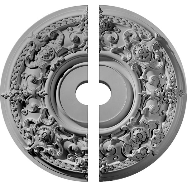 32 3/4"OD x 6"ID x 2 1/2"P Jackson Ceiling Medallion, Two Piece (Fits Canopies up to 13 1/2")