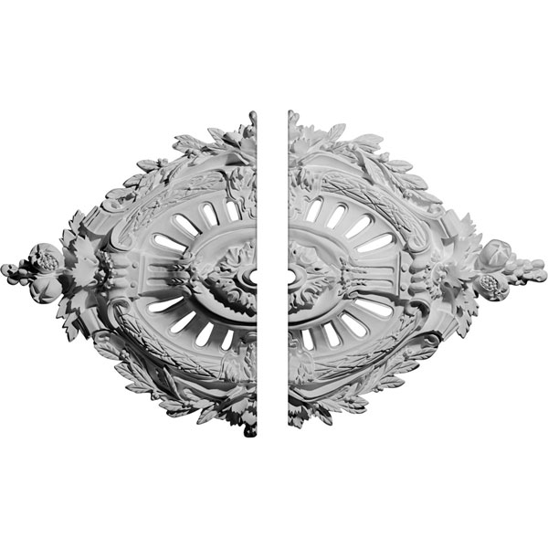35 7/8"W x 22 1/2"H x 1"ID x 4 3/8"P Antonio Ceiling Medallion, Two Piece (Fits Canopies up to 1")